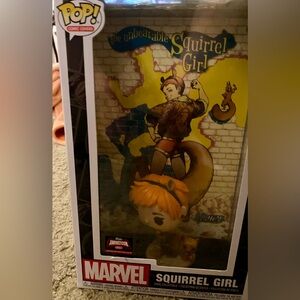 Squirrel Girl Funko Pop with comic and case